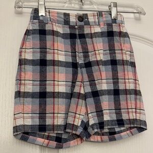Janie and Jack Multicolor Plaid Shorts